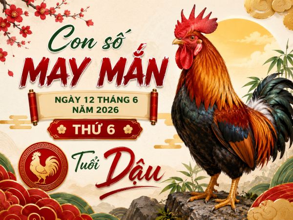 Con số may mắn ngày 12 tháng 6 thứ 6 của tuổi Dậu