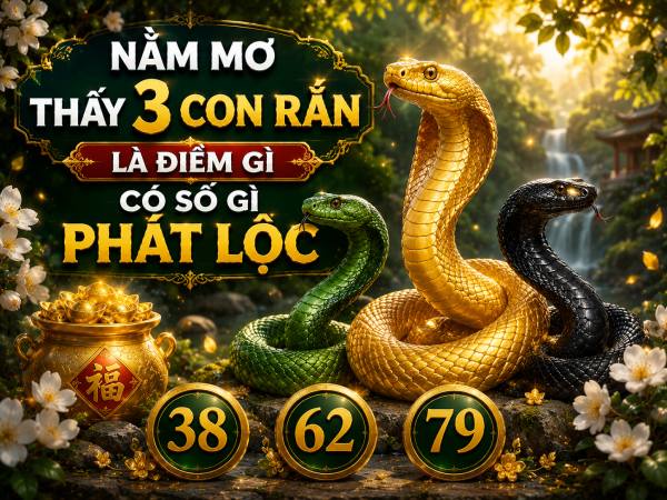 Nằm mơ thấy 3 con rắn là điềm gì có số gì phát lộc