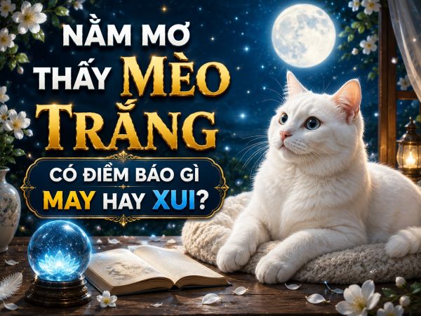Nằm mơ thấy mèo trắng có điềm báo gì may hay xui